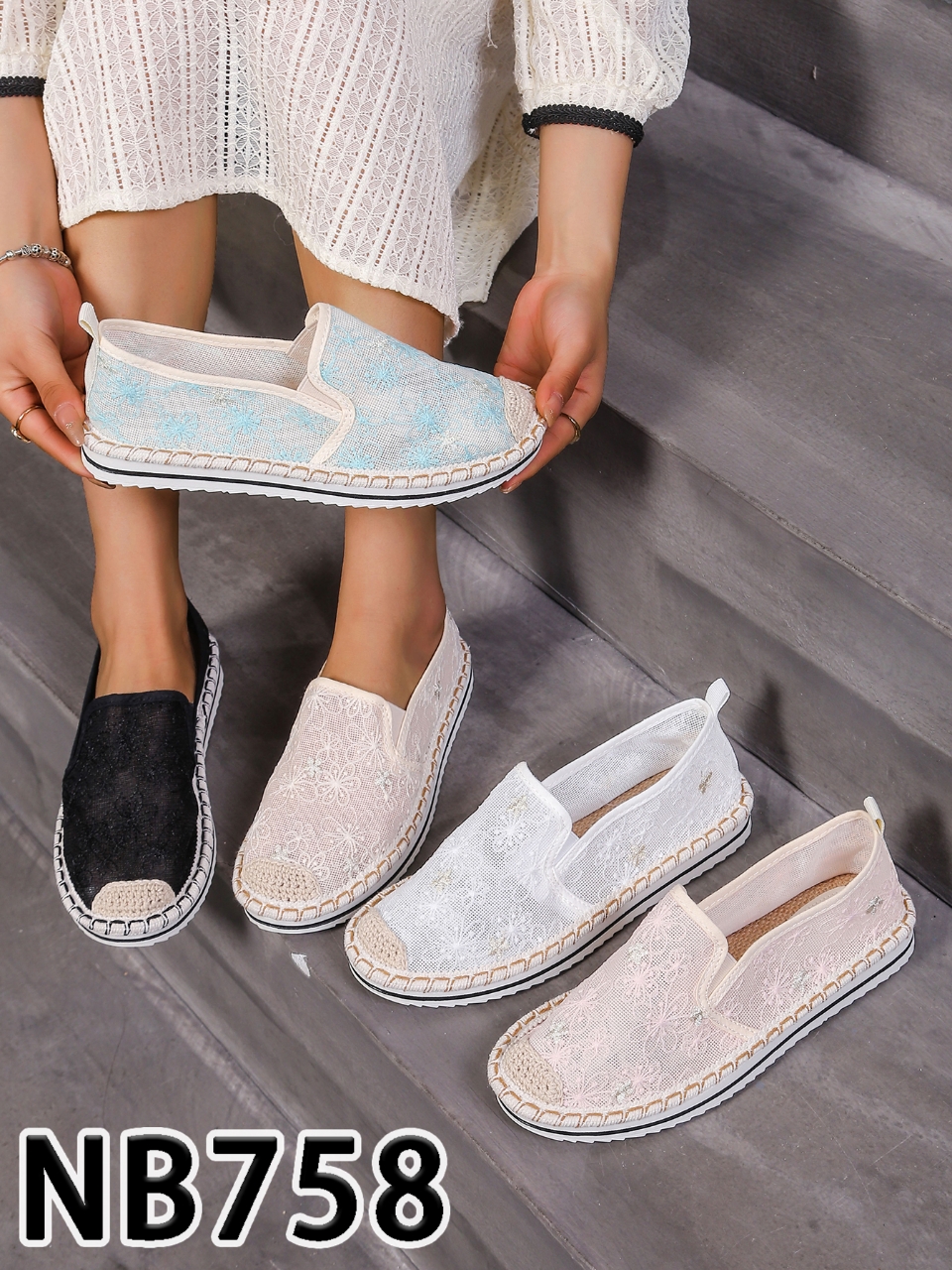 Balerinki / Espadryle damskie Roz 36-41 / 12 par 2